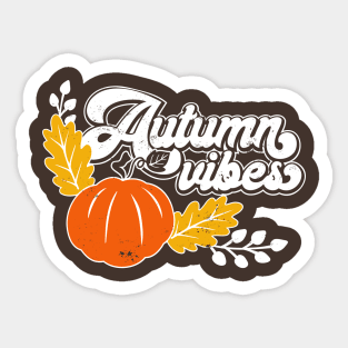 Pumpkin Spice Season Autumn Vibes Sticker